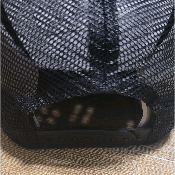 Christian Rose| CR004 Iconic II Trucker Mesh Baseball Cap - Black & Silver Hat - Picture 3 of 6